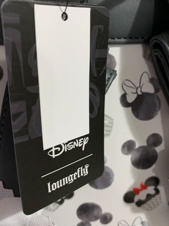 Loungefly Mini Backpack Disney Mickey Minnie Mouse Cupcake Heads Black White Bag main image 9